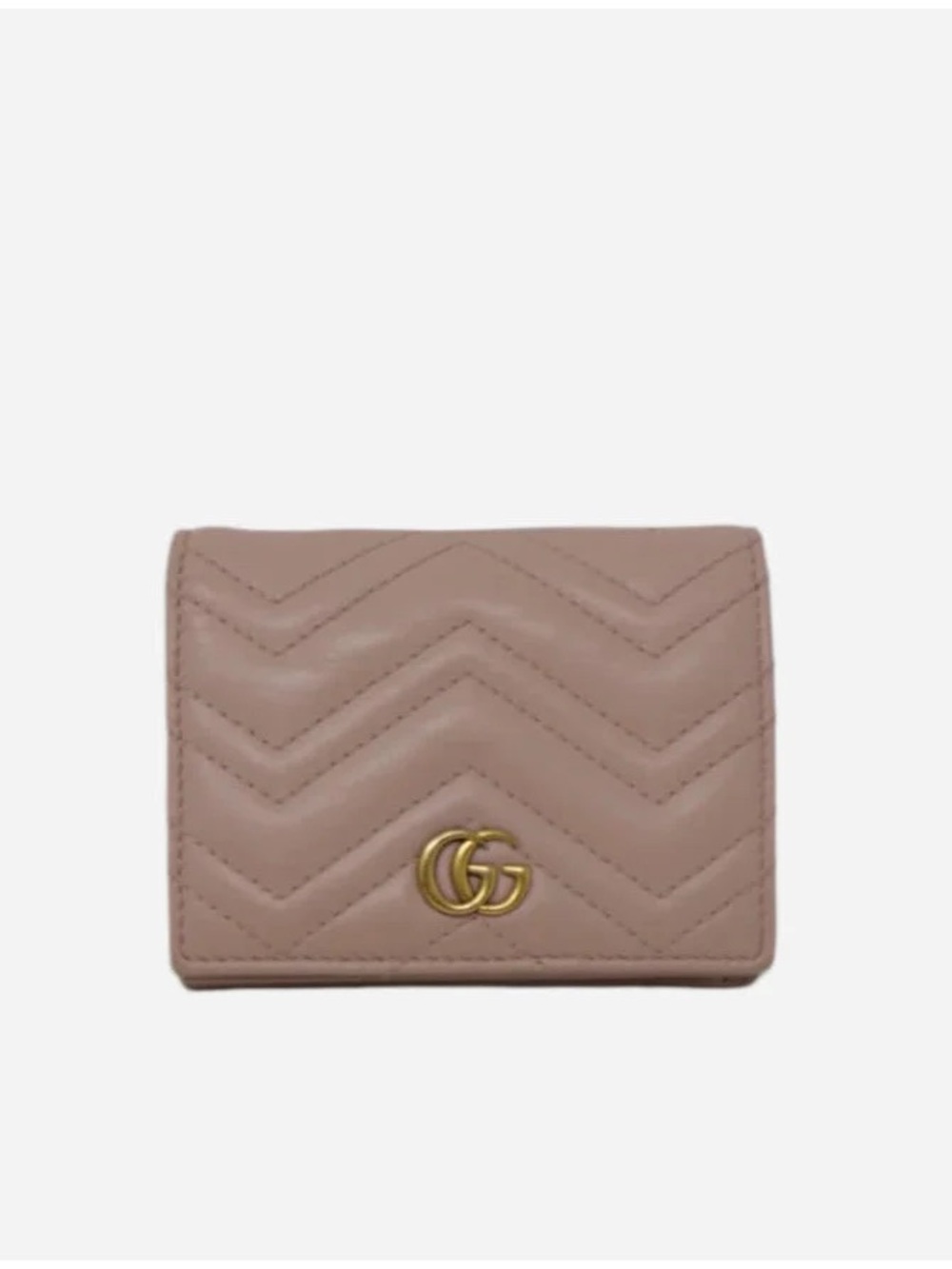 Gucci GG Marmont card case wallet Pink